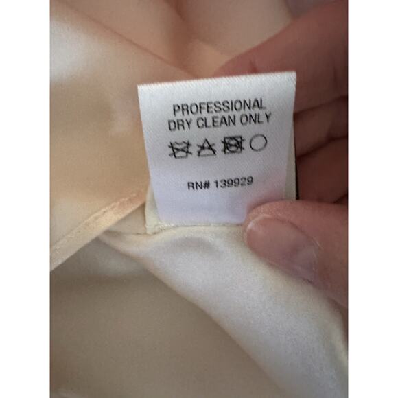 Adam Lippes Duchess Satin Fluted Dress Floral Print Structured Size 12 $2190 - Picture 16 of 16